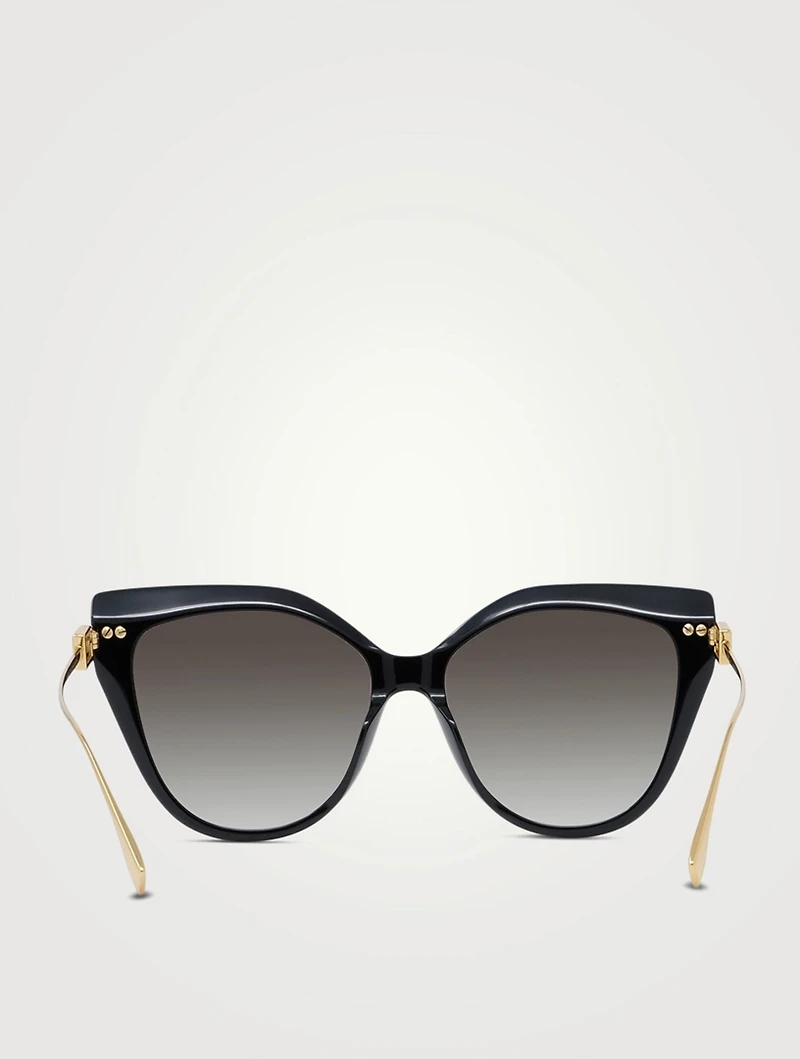 Baguette Round Cat Eye Sunglasses