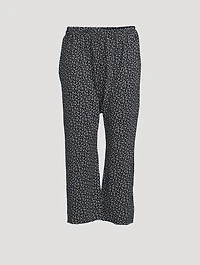 The Lounge Crop Pants Leaf Print