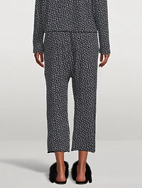 The Lounge Crop Pants Leaf Print