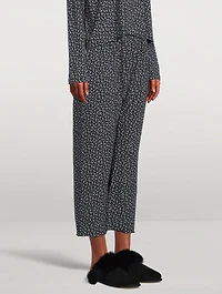 The Lounge Crop Pants Leaf Print