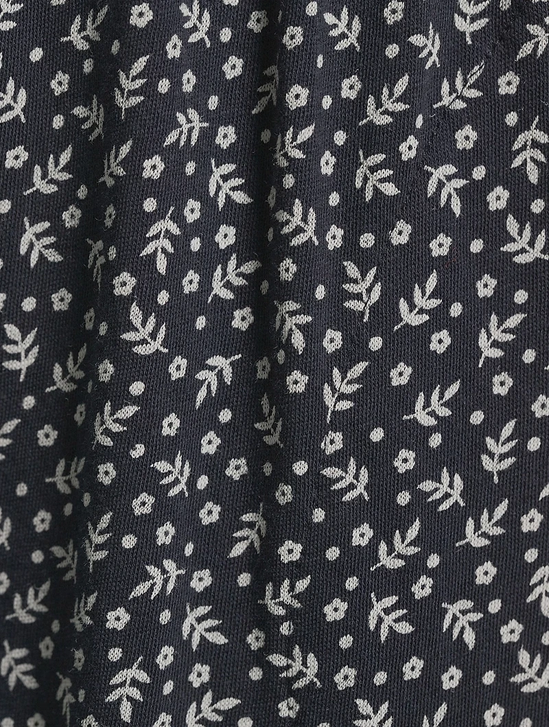 The Lounge Crop Pants Leaf Print