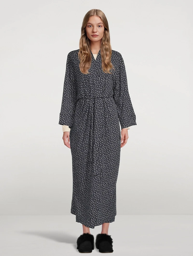 The Robe Leaf Print