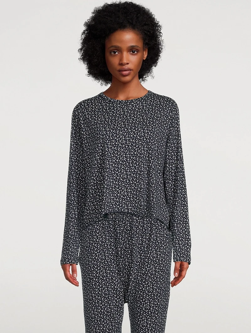 The Sleep T-Shirt Leaf Print