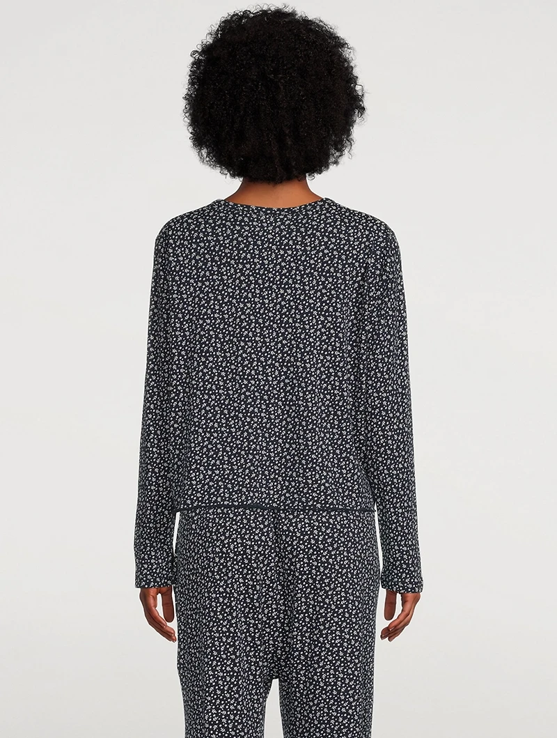 The Sleep T-Shirt Leaf Print