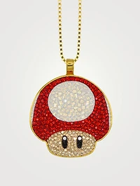 The Shroom Pendant Necklace With Crystals - Limited Edition