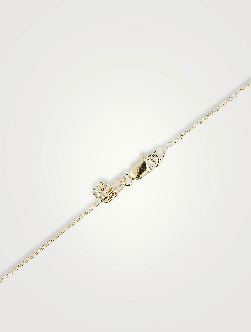 14K Gold Evil Eye Pendant Necklace With Multicolour Stones