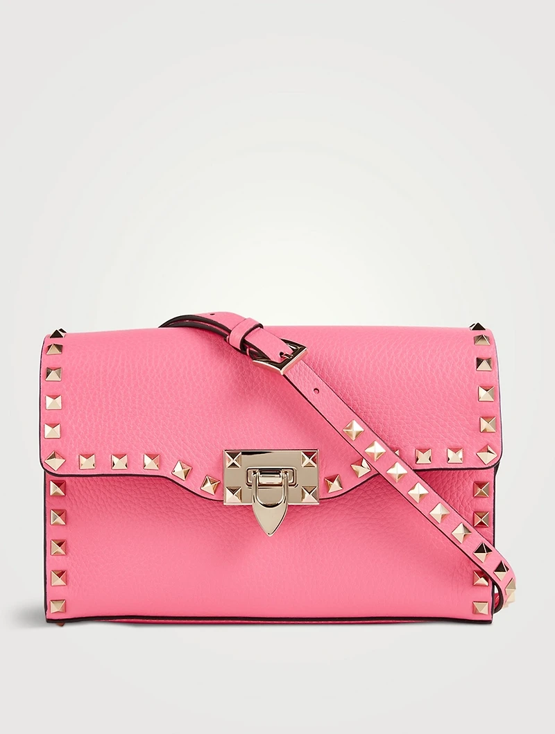 Medium Rockstud Leather Crossbody Bag