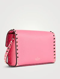 Medium Rockstud Leather Crossbody Bag