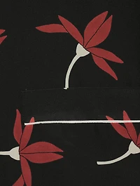 Crepe De Chine Pajama Shirt Floral Print