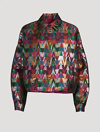 Lurex V Optical Jacquard Jacket