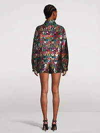 Lurex V Optical Jacquard Jacket