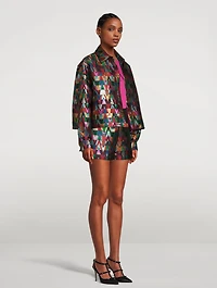 Lurex V Optical Jacquard Jacket
