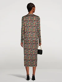 Lurex V Optical Jacquard Cardigan Dress