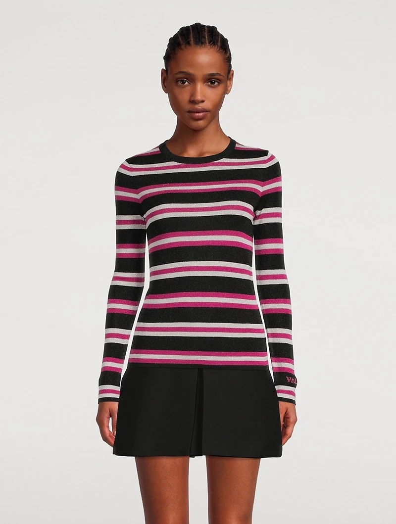 Lurex Stripe Sweater