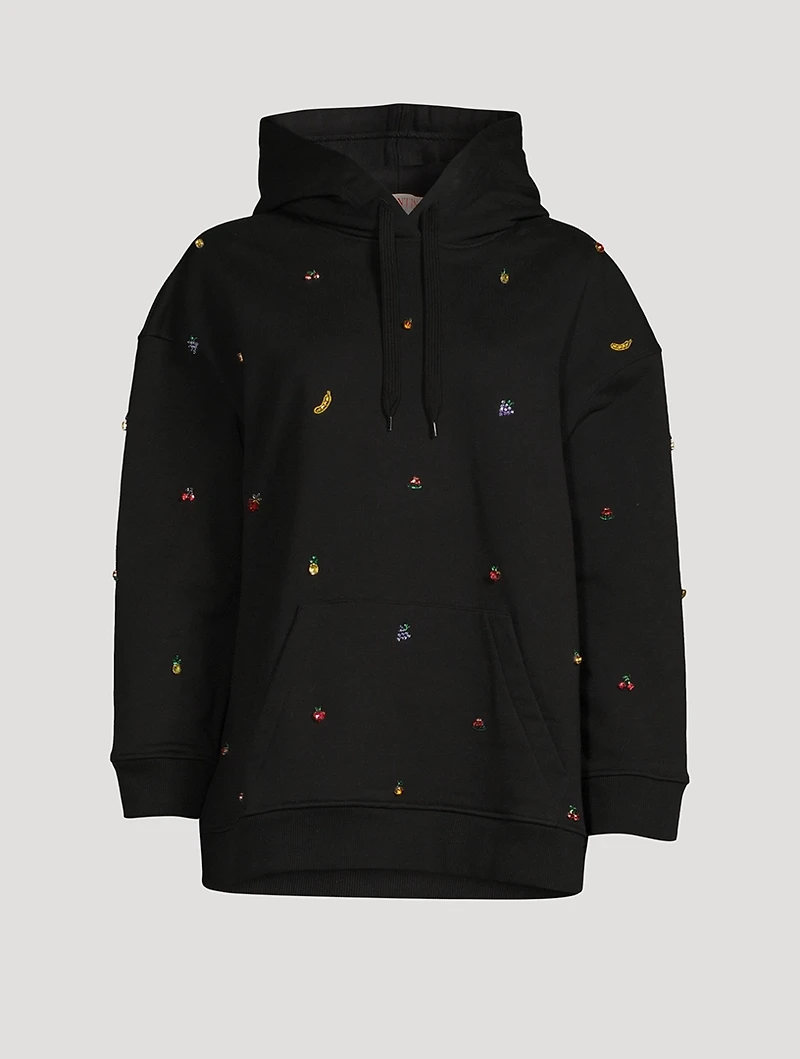 Fruit-Embellished Hoodie