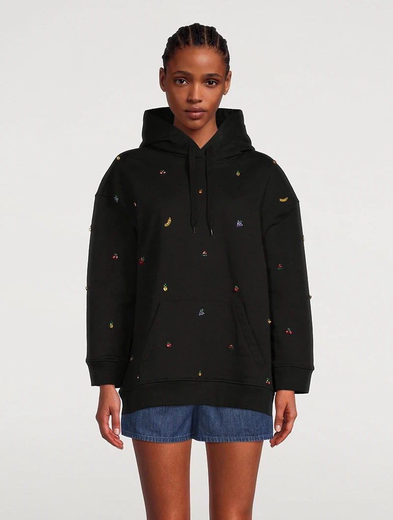 Fruit-Embellished Hoodie