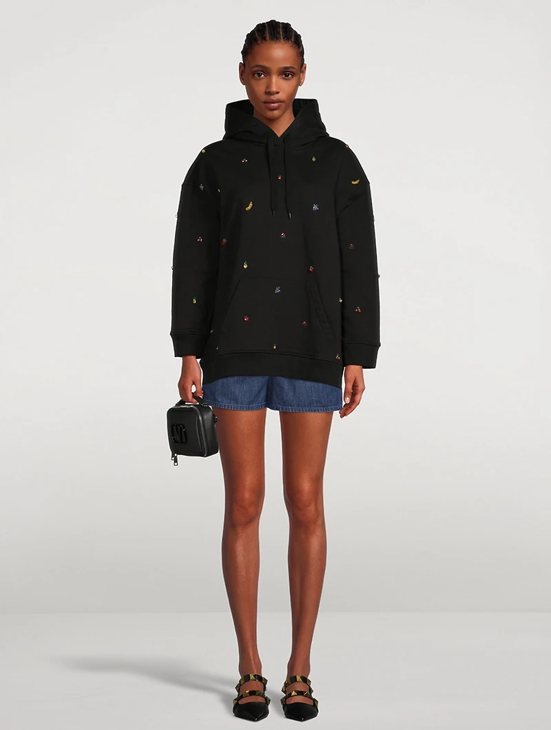 Fruit-Embellished Hoodie