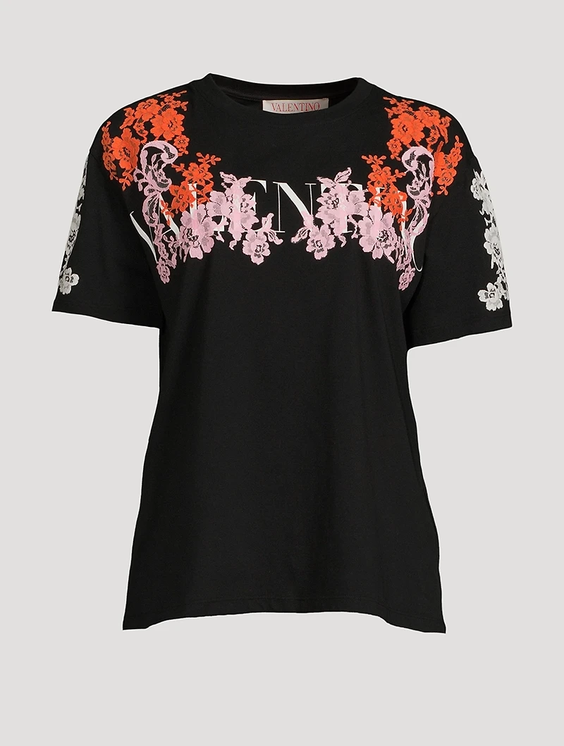 Lace Jersey T-Shirt