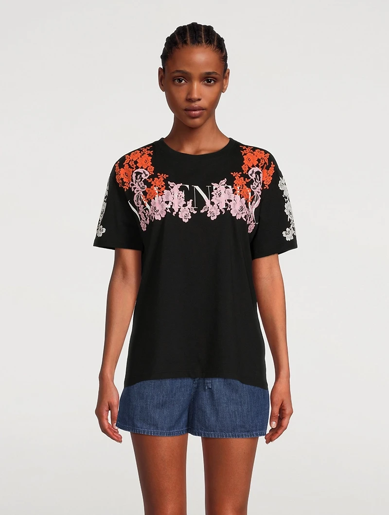 Lace Jersey T-Shirt