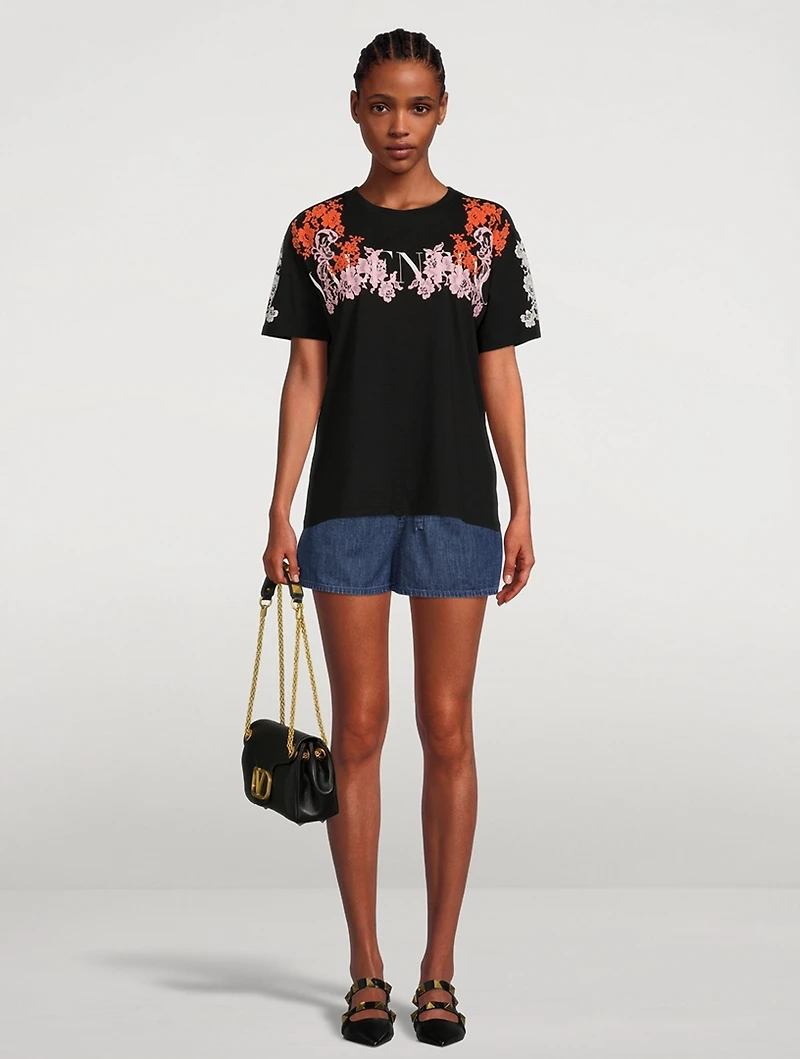 Lace Jersey T-Shirt