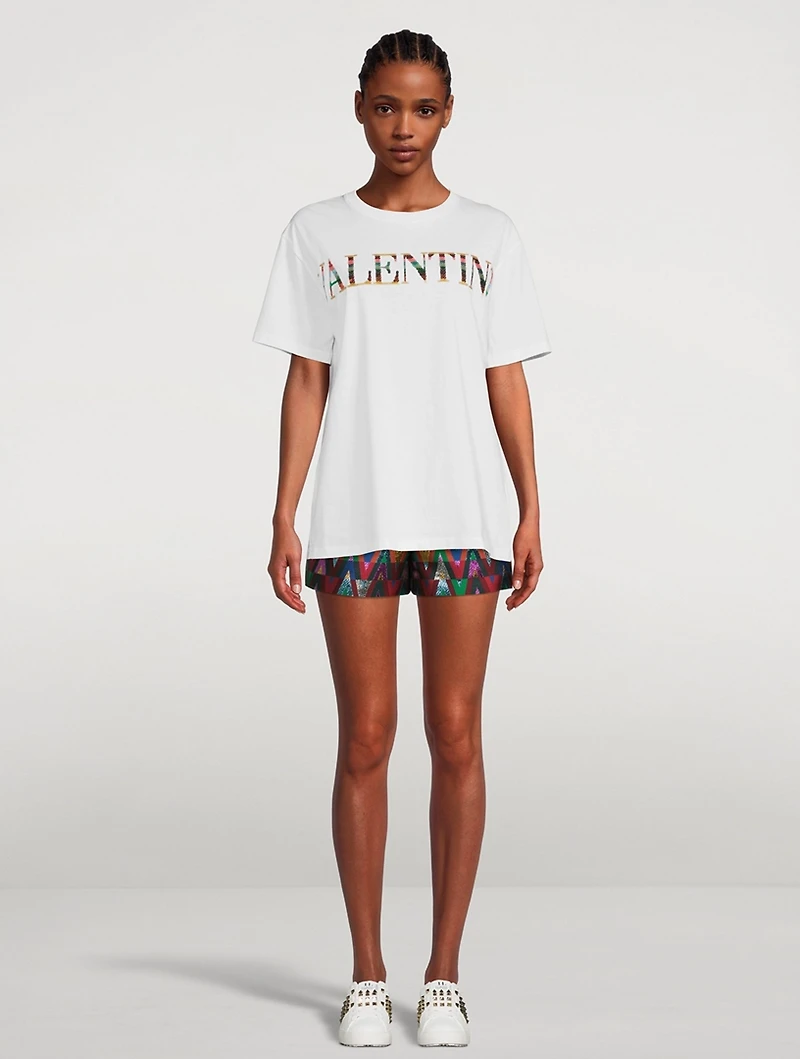 Sequin-Embellished T-Shirt
