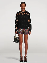 Lurex V Optical Jacquard Shorts