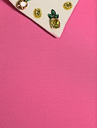 Fruit-Embellished Mini Dress