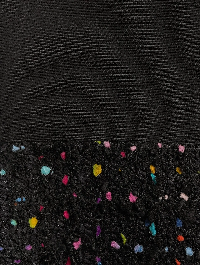 Tweed Pois Mini Dress