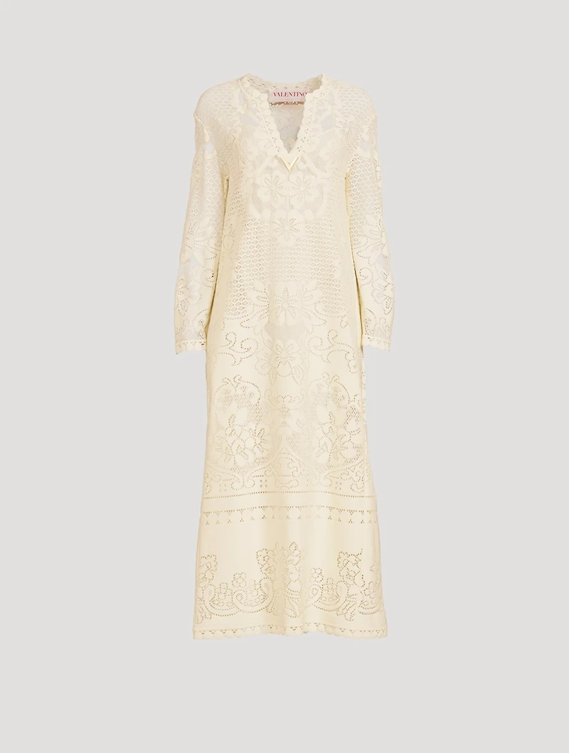 Peonies Blanket Lace Caftan