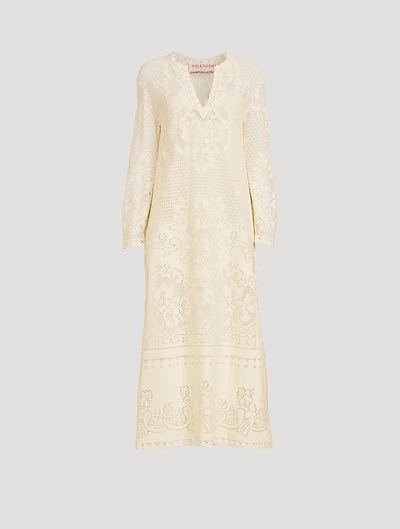 Peonies Blanket Lace Caftan
