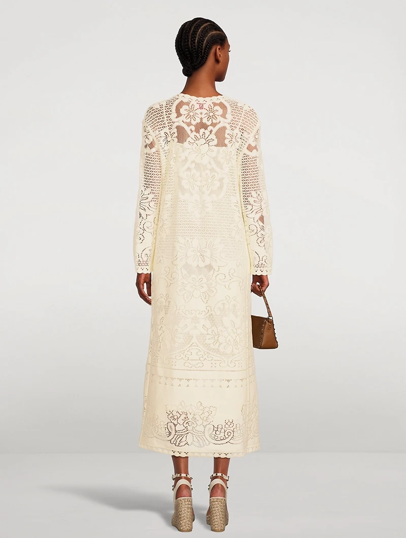 Peonies Blanket Lace Caftan
