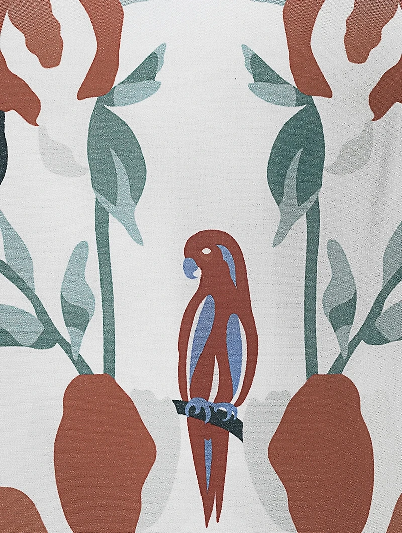 Silk Crepe De Chine Dress Floral Print