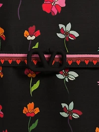 Belted Romper Floral Print