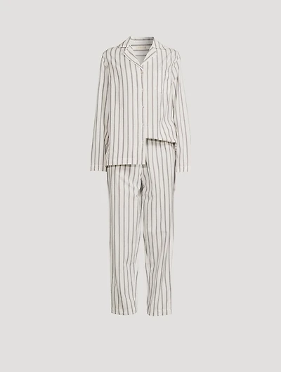 Classic Organic Cotton Pajama Set Stripe Print