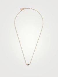 14K Gold Diamond Evil Eye Choker Necklace