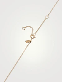 14K Gold Diamond Segment Necklace