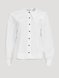 Cotton Poplin Fitted Shirt