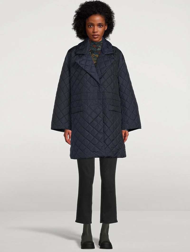 Recycled Ripstop Quilted Coat