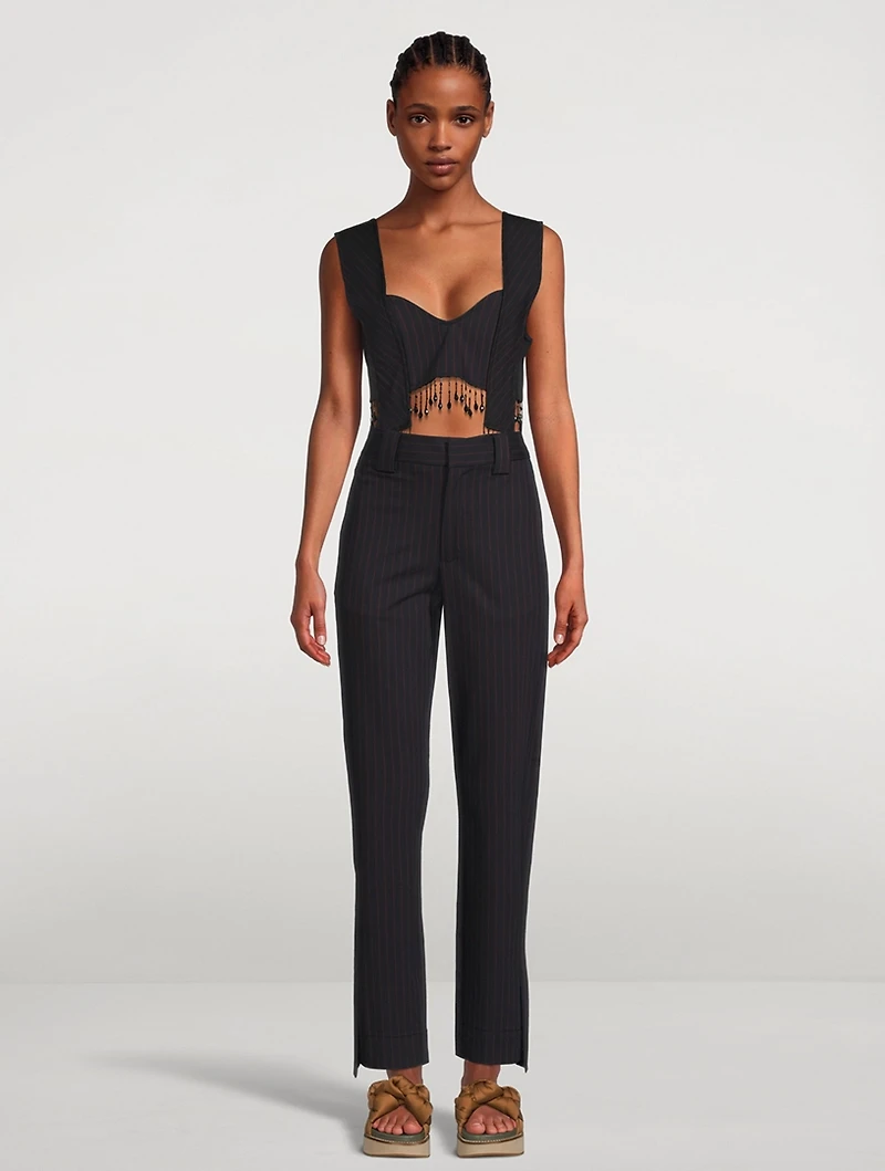 Pinstripe Trousers