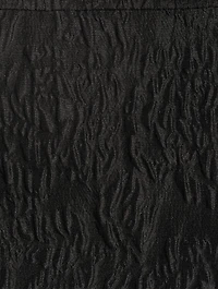 Jacquard Organza Ruffle Collar Dress