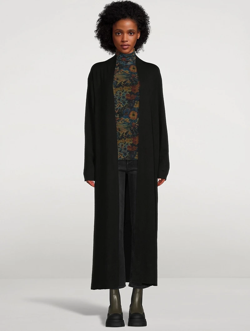 Mesh Turtleneck Top Floral Print