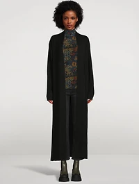 Mesh Turtleneck Top Floral Print