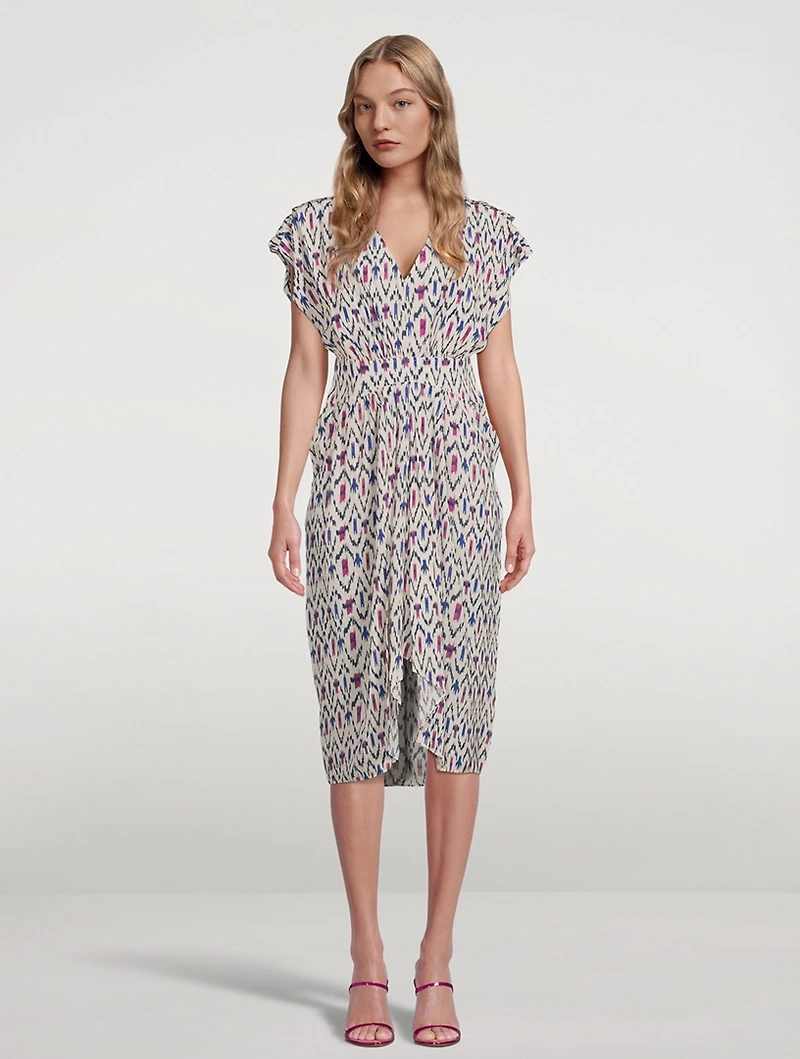 Almeya Printed Midi Dress