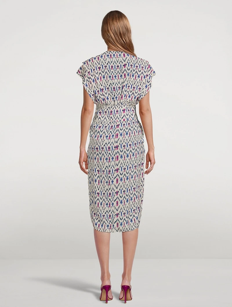 Almeya Printed Midi Dress