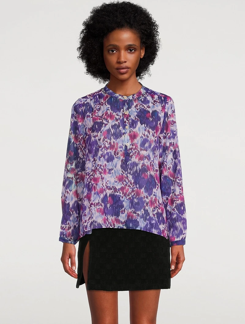 Maria Cotton Blouse Floral Print