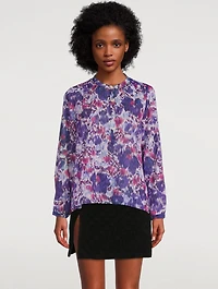 Maria Cotton Blouse Floral Print