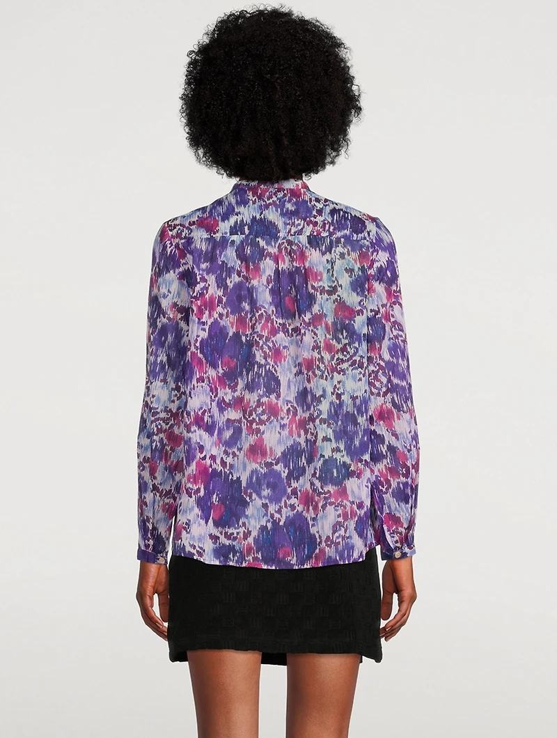 Maria Cotton Blouse Floral Print