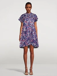 Lanikaye Tiered Shirt Dress Print