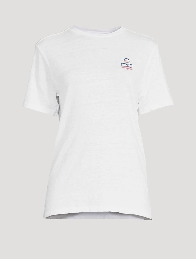 Zewel Graphic Linen T-Shirt