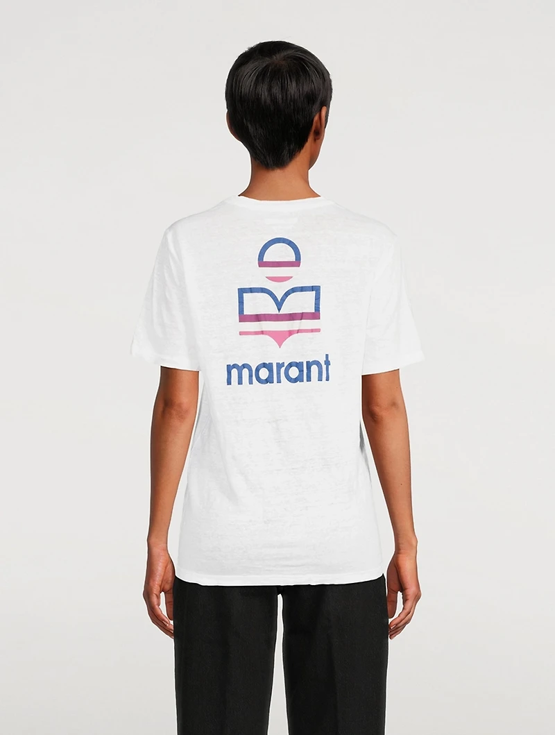 Zewel Graphic Linen T-Shirt